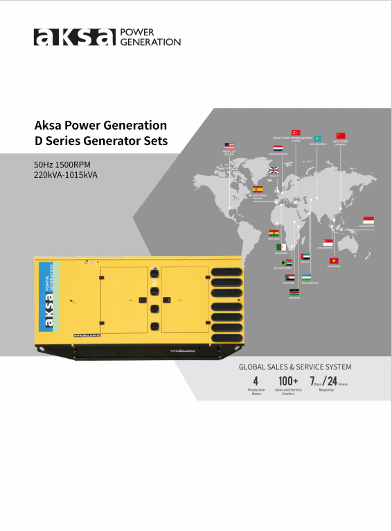 D系列发电机组参数表